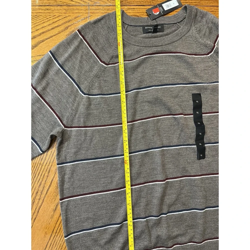 Banana Republic‎ Tan Mens Sweater Size Extra Large NWT Merino Wool